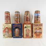 4 Budweiser Classic Steins