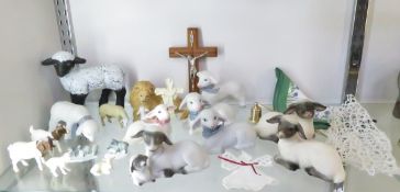 Sheep, Goat & Lamb Figures in Porcelain & More