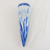 Early 1900's Japanese Iris Wall Vase