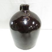 3 Gallon Scratch Albany Slip Stoneware Jug