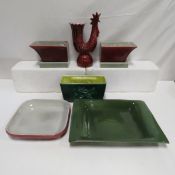 6 Red Wing 1950's Art Pottery Pieces