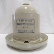 1/2 Gallon Red Wing Bell Poultry Fount & Feeder