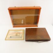 Water color, Mitchell Lap Desk & Display Case