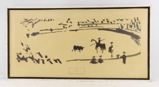 Print of Corrida by Pablo Picasso in Frame