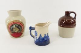 Sleepyeye Pitcher, Stoneware Mini-jug & Snuff Jar