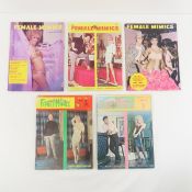 Premier Issue of Female Mimics & No 3, 7, 9 & 12