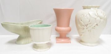 3 Red Wing Art Pottery Vases & Planter