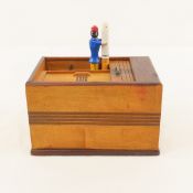 1940's Wood Pop-up Cigarette Dispenser - works