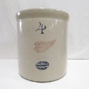 4 Gallon Red Wing Union Stoneware Crock