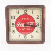 1939 Wood Framed Coca Cola Wall Clock