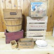 Various Vintage Crates, Red Wing and More