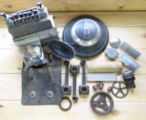 Vintage Ford Hub Cap Connecting Rods, Radio & More