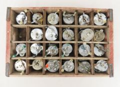 23 Bait Casting Reels in Wood Coca-Cola Tray