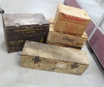 Wood Ammo Crates & Empty Ammo Boxes