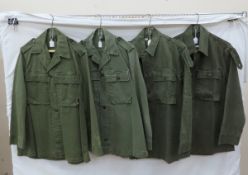 4 Post WWII Dutch Military Shirts