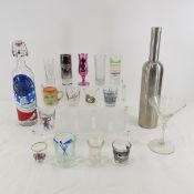 Chopin Vodka shaker & shot glasses