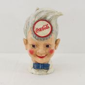 Coca Cola Sprite Boy cast iron bank