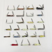 25 Small Vintage Pocket Knives