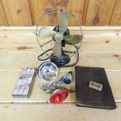 Vintage GE Desk Fan, Bike Light, Cigars & More