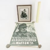 WWII German soldier print & SS Posters