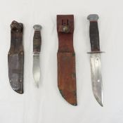 RH PAL 36 & RH PAL 51 Fighting knives with sheaths