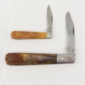 2 Vintage Case XX 4 dot Pocket Knives