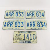 1963 MN New Vehicle In Transit plate