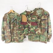 6 US Military Camo- Coats, Shirts & Shooting Vests