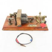 Bunnell SOO Line Telegraph Key & Sounder