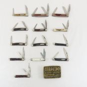 13 Pocket Knives, Camillus, Old Timer, Buck & more