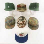 7 German Military Caps