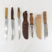 PAL K4806 & Colonial fixed blade knives & sheaths