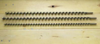 3 Vintage Snell Mfg Drill Bits 39.5