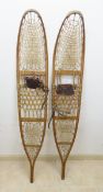 Vintage Pair Of Lund Hastings Minn Snowshoes