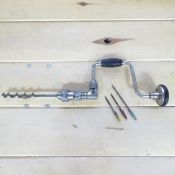 Vintage Pritzlaff Hand Drill & Drill Bit Sets