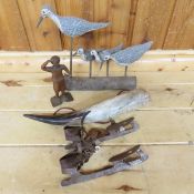 Bull Horn, Folk Art & Antique Ice Skates