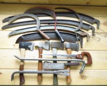 Vintage Scythe Blades, Hatchets and More