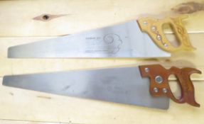 2 Vintage Wood Saws, Sandvik 271 & Disston K4