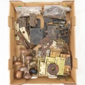 Vintage doorknobs, hinges & other parts
