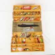 Plastic Tackle box with 40+ lures