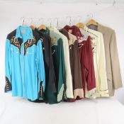 7 Embroidered Rockabilly Western Shirts & 1 Suit