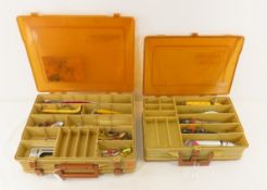 2 Plano Magnum boxes with 19 large lures