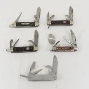 5 Pocket knives Scout, Ulster, Imperial & more