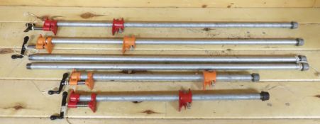 4 Pony Clamps with Extra Pipe