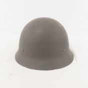 Military helmet with leather lining