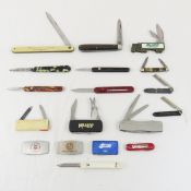 18 Vintage Advertising Pocket Knives