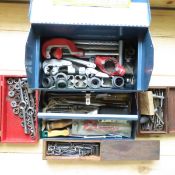 All American Toolbox with Various Tools & More