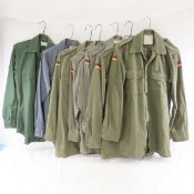 5 West German Army Shirts & 2 U.S.