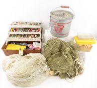 Full Tackle Box, Nets, Minnow Bucket & More