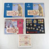 Canadian $2 Note & Coin sets, $2 notes, Coin Set